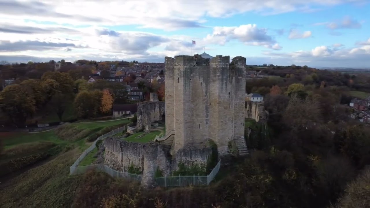Conisbrough castle walk & drone footage 