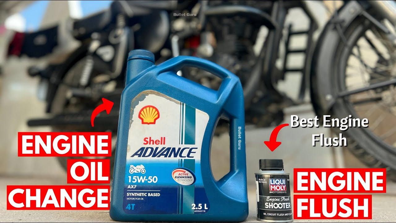 Liqui Moly SHOOTER Engine Flush & Engine Oil Change in Royal Enfield