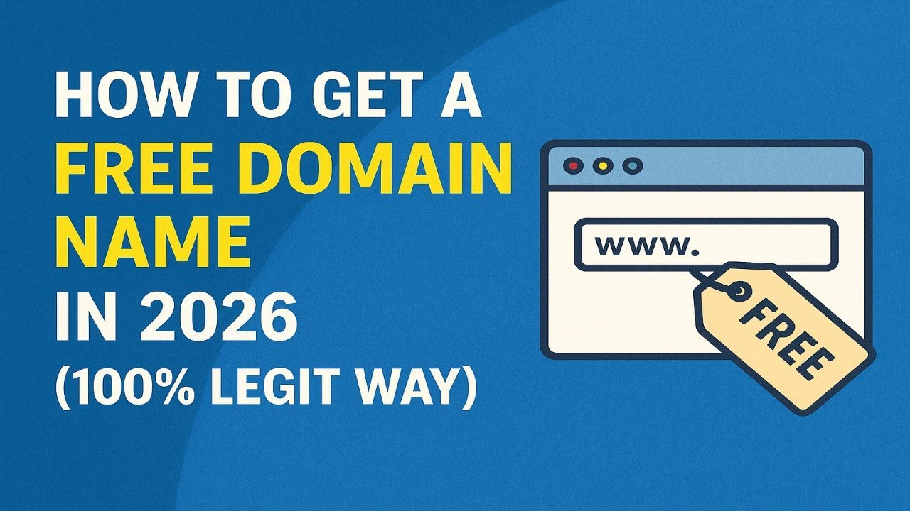 How to Get a Free Domain Name in 2026 (100% Legit Way)