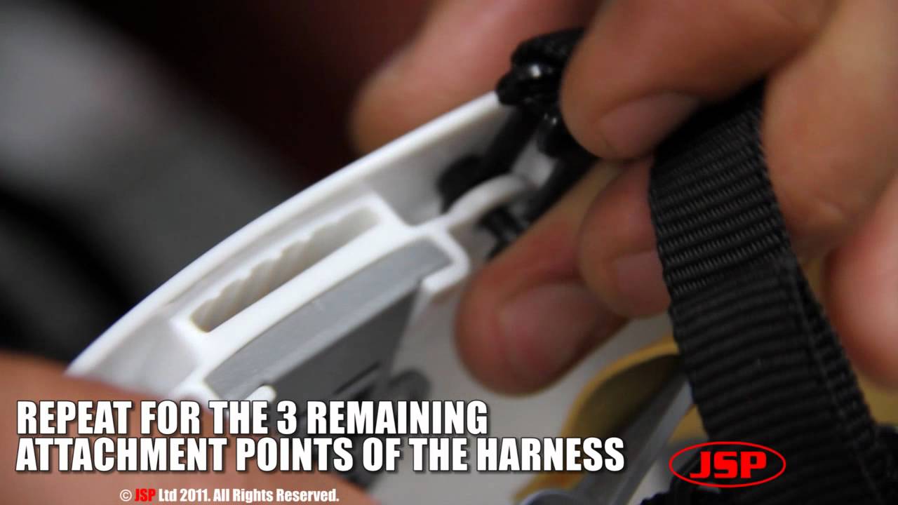 Fitting A Linesman Harness To The JSP EVO Range Of Helmets