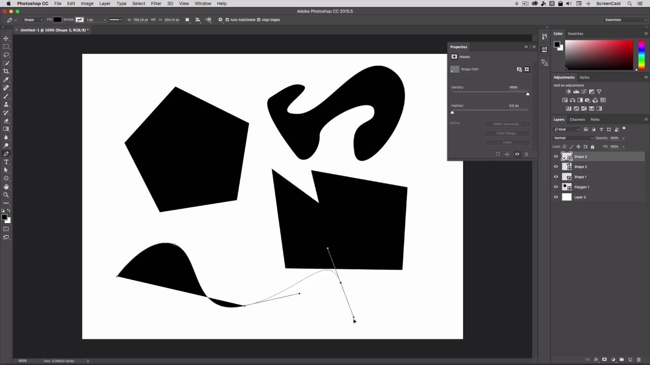 Инструменты Photoshop «Фигуры, контуры и векторные изображения»