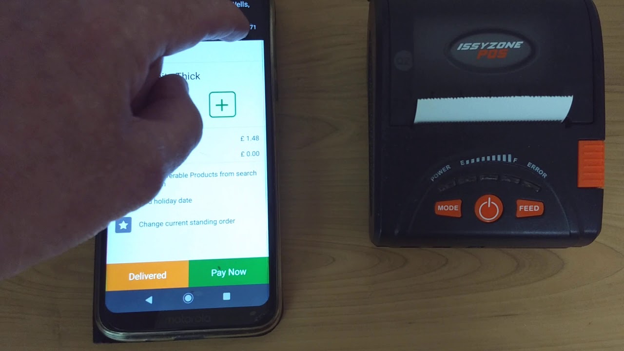 Print a Bill From Milk Delivery App