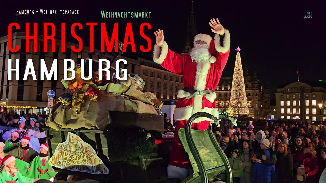 Hamburg im Weihnachtszauber | Weihnachtsmarkt | fliegende Weihnachtsmann | Christmas | Hauptbahnhof