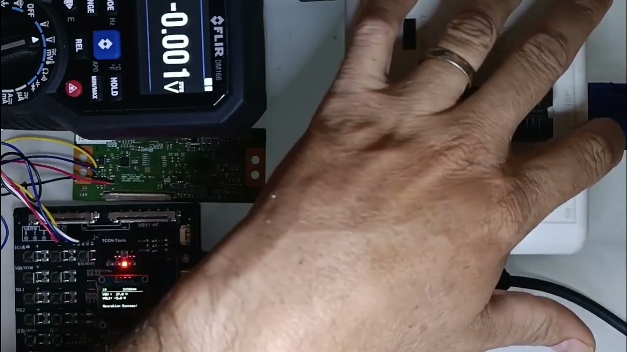 como usar gravadora de pmic TJKJ e RT809H combinadas para ler os dados t-com  e gravar!