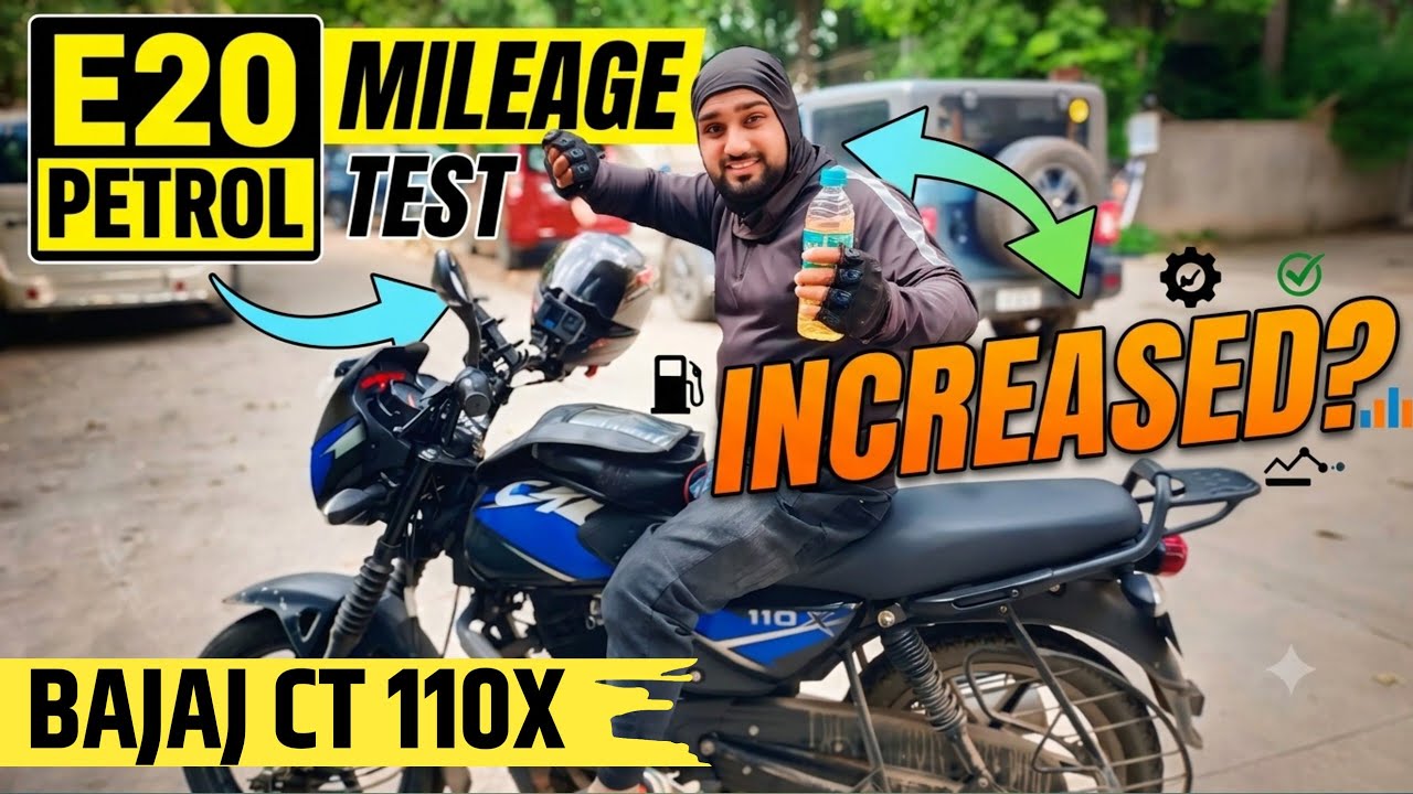 E20 Petrol Mileage Test With Bajaj CT 110X 😳 Delivery Boy Bike Mileage Test ✅ #e20petrol #e20 #video
