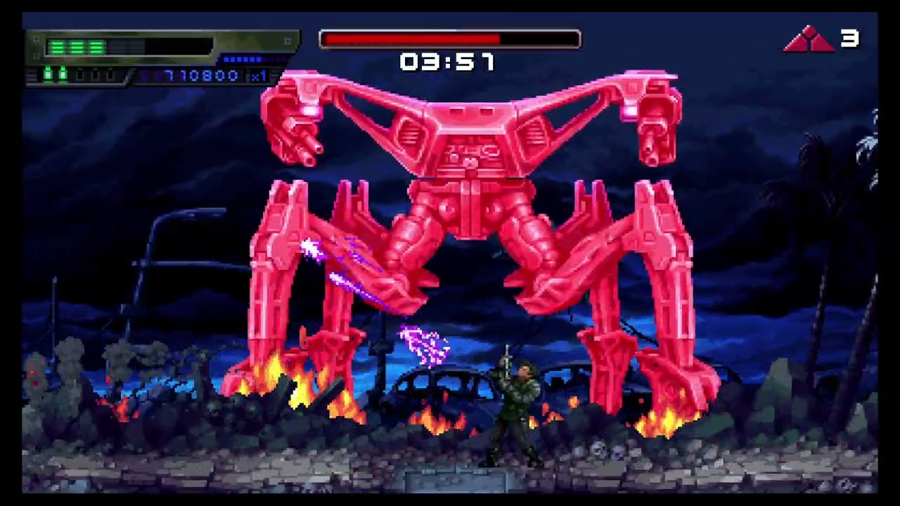 Terminator 2D: No Fate - Judgement Day Difficulty - 3 Credit Clear (Save Dyson Route)