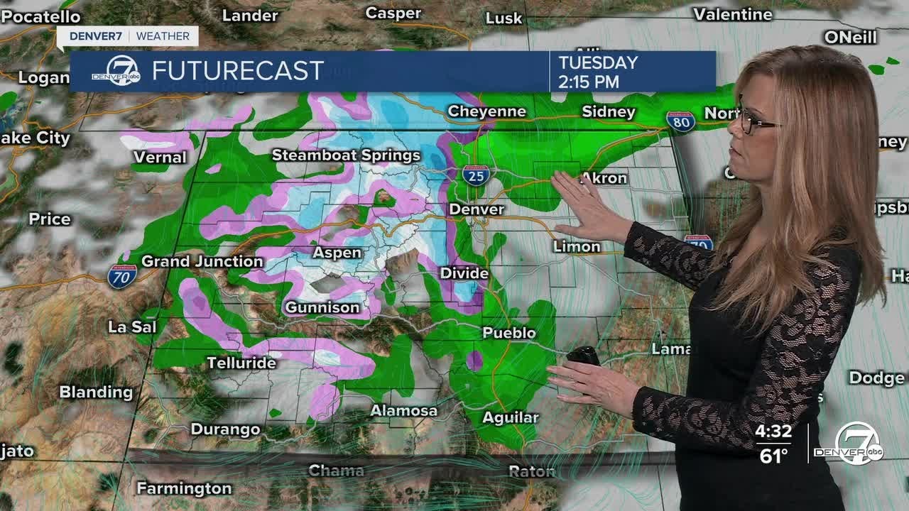Near record heat, then rain and snow arrive