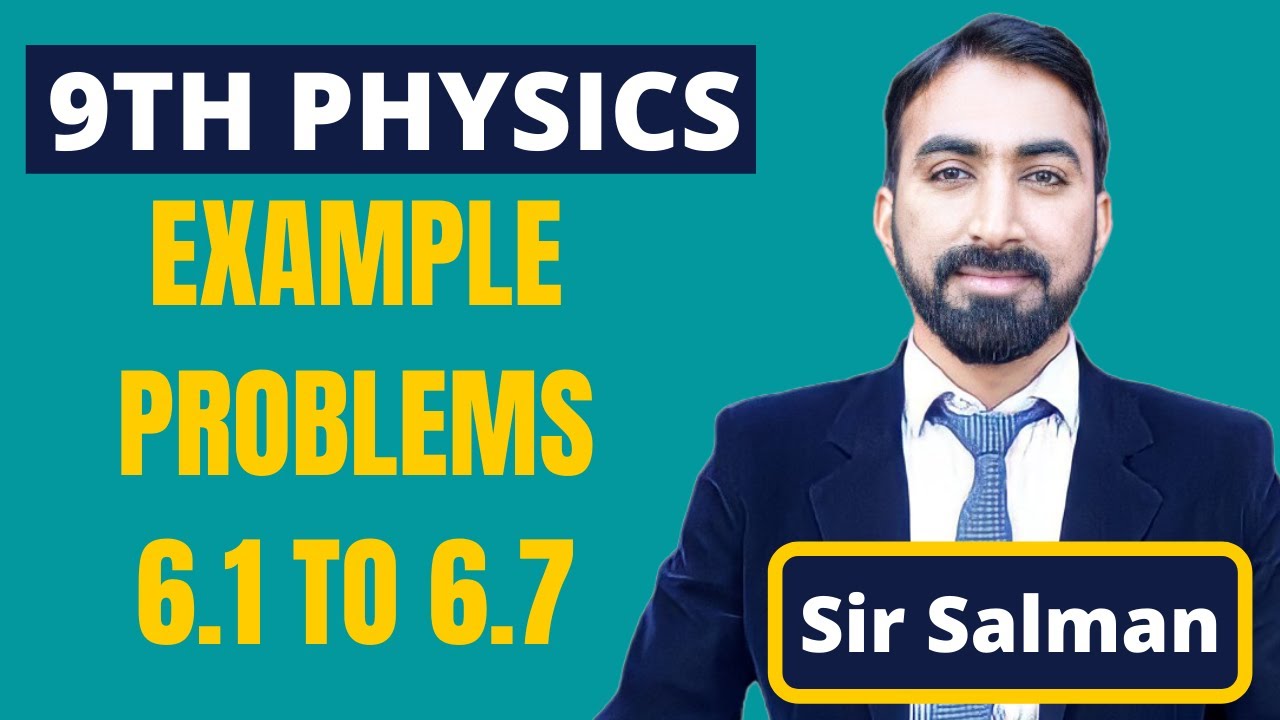 9th Class | Physics | Chapter 6 | Work And Energy | Example Problems 6.1 to 6.7 | 9th Physics|Lec.13