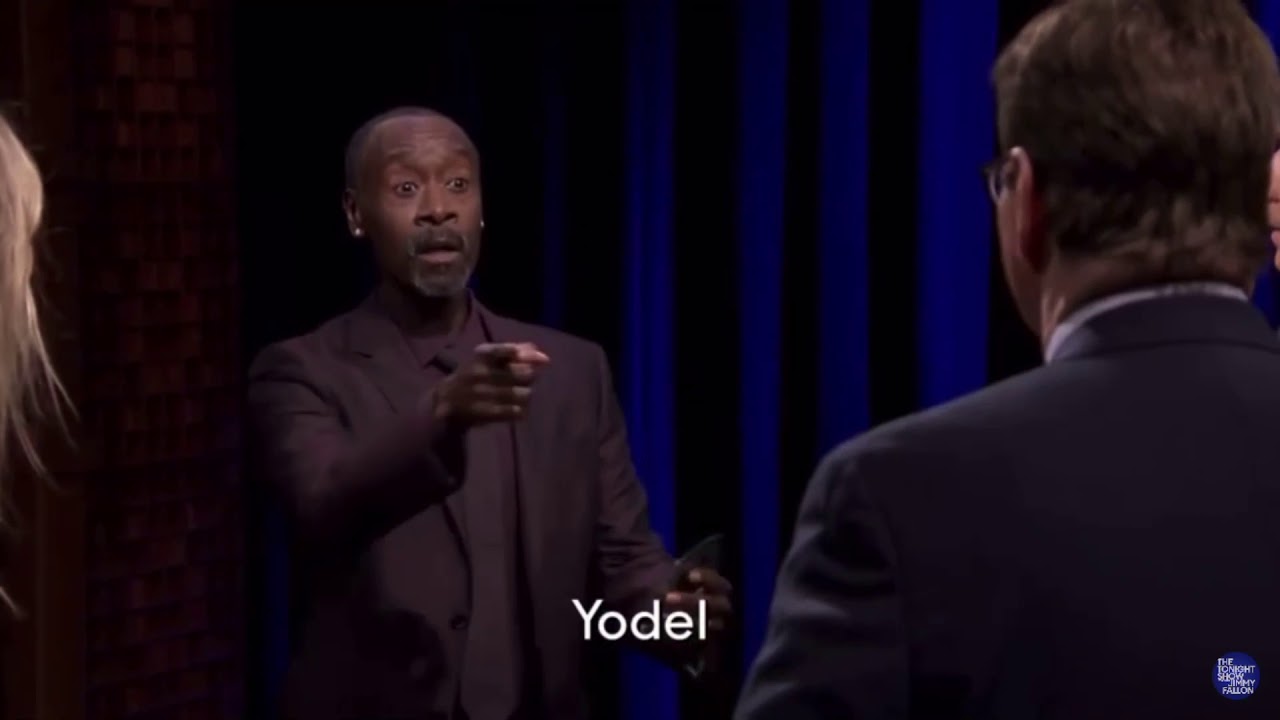 Don Cheadle being hilarious for four minutes (0% cringe)
