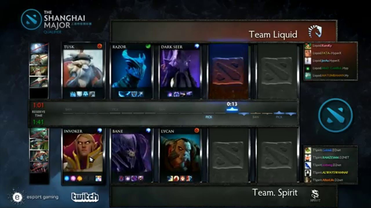 Team Spirit vs Team Liquid - Game 2 - Shanghai Major Qualifiers