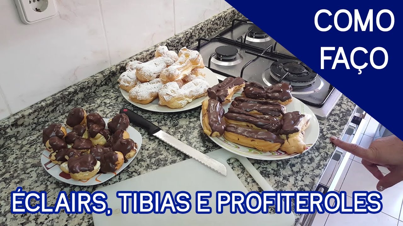 Como Fa&ccedil;o &Eacute;clairs, Tibias e Profiteroles