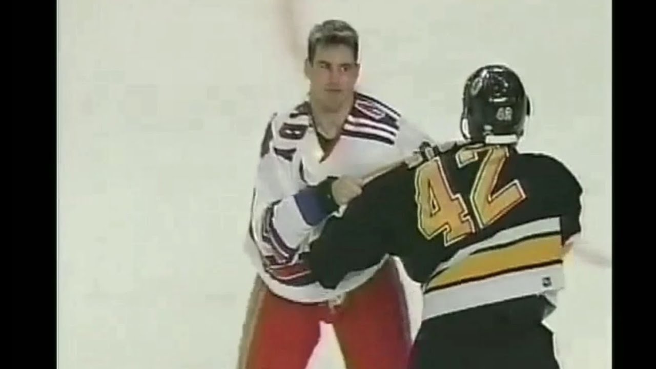 Bruins - Rangers rough stuff 1/23/02