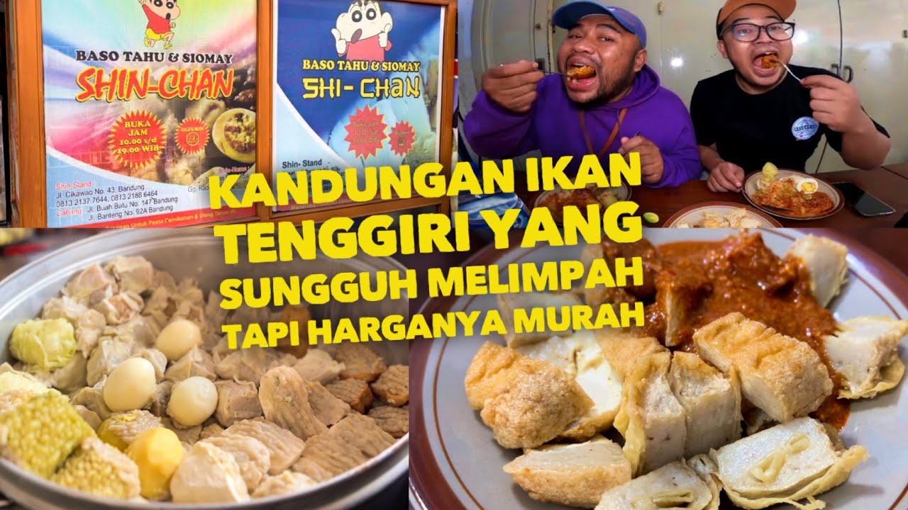 MAKAN INI SERASA MENJADI PAHLAWAN BERTOPENG! BASO TAHU & BATAGOR SHINCHAN