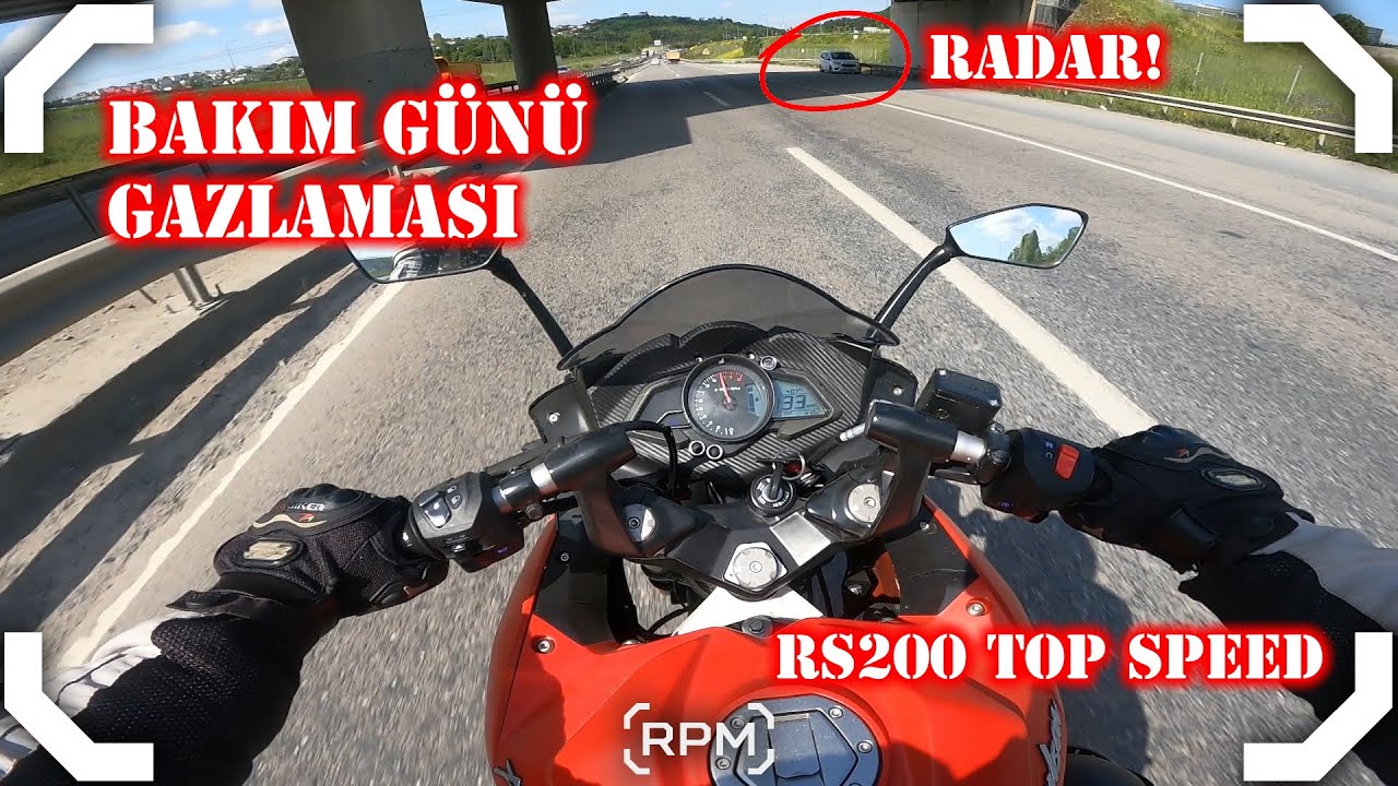 BAJAJ PULSAR 200RS RODAJ BAKIMINA GİTTİK | GAZLAMA GÜNÜ | RADARA POZ VERDİK [RPM]