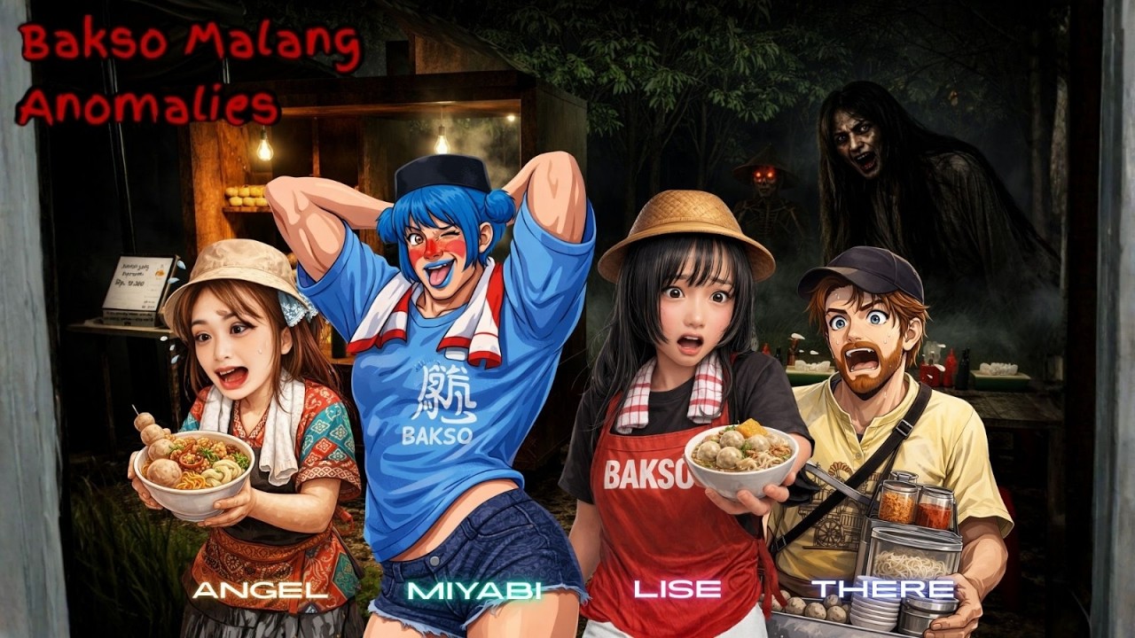 AKU DAN TEMANKU JUAL BAKSO UNTUK SETAN #baksomalanganomalies #roblox #horrorgaming