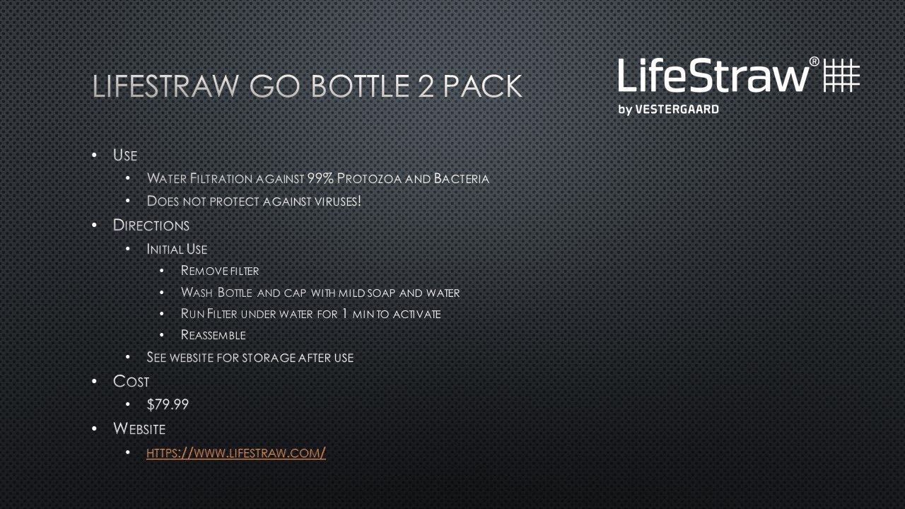 LifeStraw Go Bottle Overview, Tutorial & Maintenance