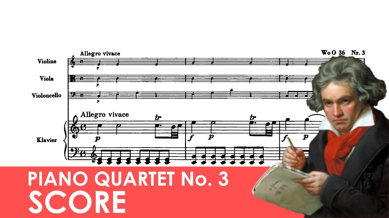 BEETHOVEN Piano Quartet No. 3 in C major (WoO 36, No. 3) Score