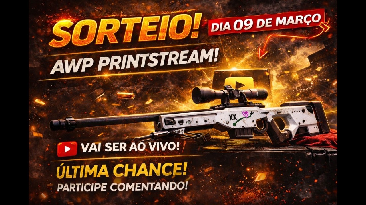 SORTEIO AO VIVO DA AWP PRINTSTREAM! + Conferindo os comentários | Heisenberg_do_cs