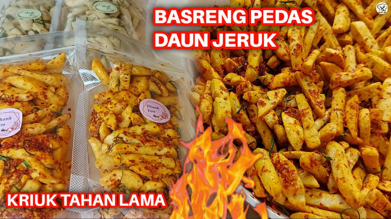 IDE JUALAN LAGI RAME DI ONLINE !! BASRENG PEDAS DAUN JERUK KRIUK GURIH ENAKNYA BIKIN NAGIH
