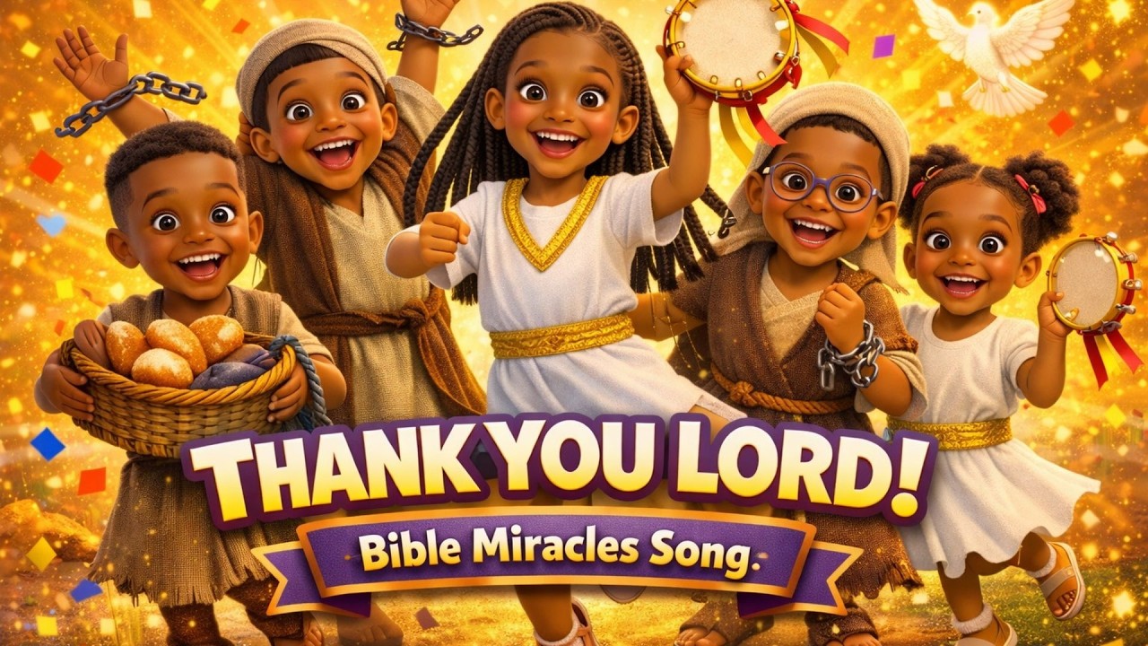THANK YOU LORD! 🙌 AfroGospel Kids Praise | Bible Miracle Dance | African Christian Kids Song