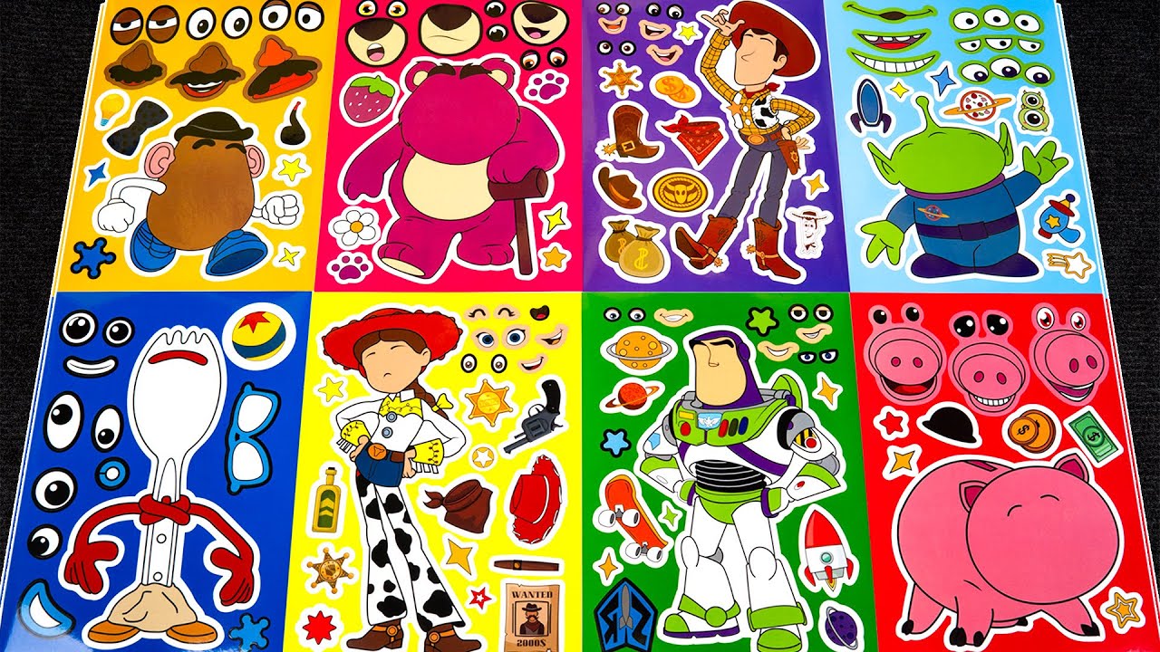 TOY STORY STICKER BOOK MAKEOVER | FUN ACTIVITIES WITH WOODY, BUZZ LIGHTYEAR & FRIENDS!