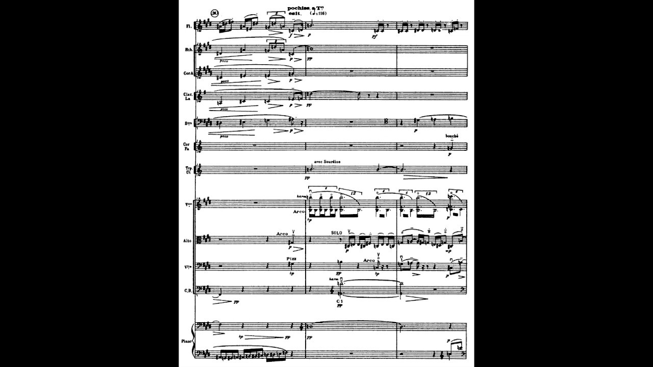 George Enescu - Chamber Symphony, Op. 33 (1954) [Score-Video]