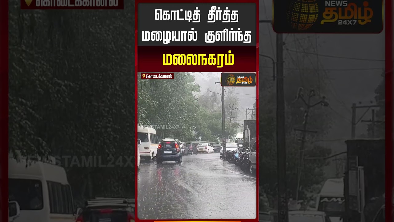Kodaikanal | Rain Updates | கொட்டித் தீர்த்த மழையால் குளிர்ந்த மலை நகரம்