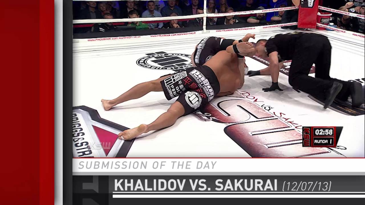Submission of the Day: Mamed Khalidov triangle chokes Ryuta Sakurai at KSW 25