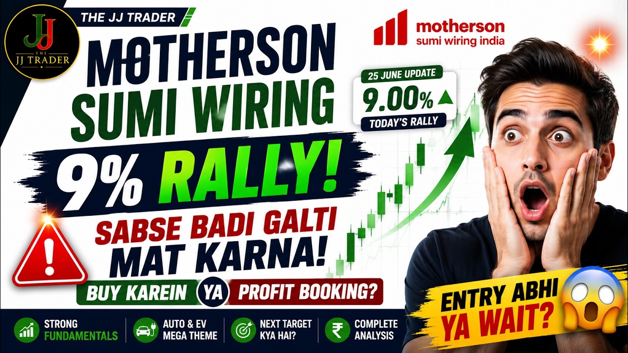 🚨 9% Rally Ke Baad Sabse Badi Galti Mat Karna! Motherson Sumi Wiring Ka Asli Sach