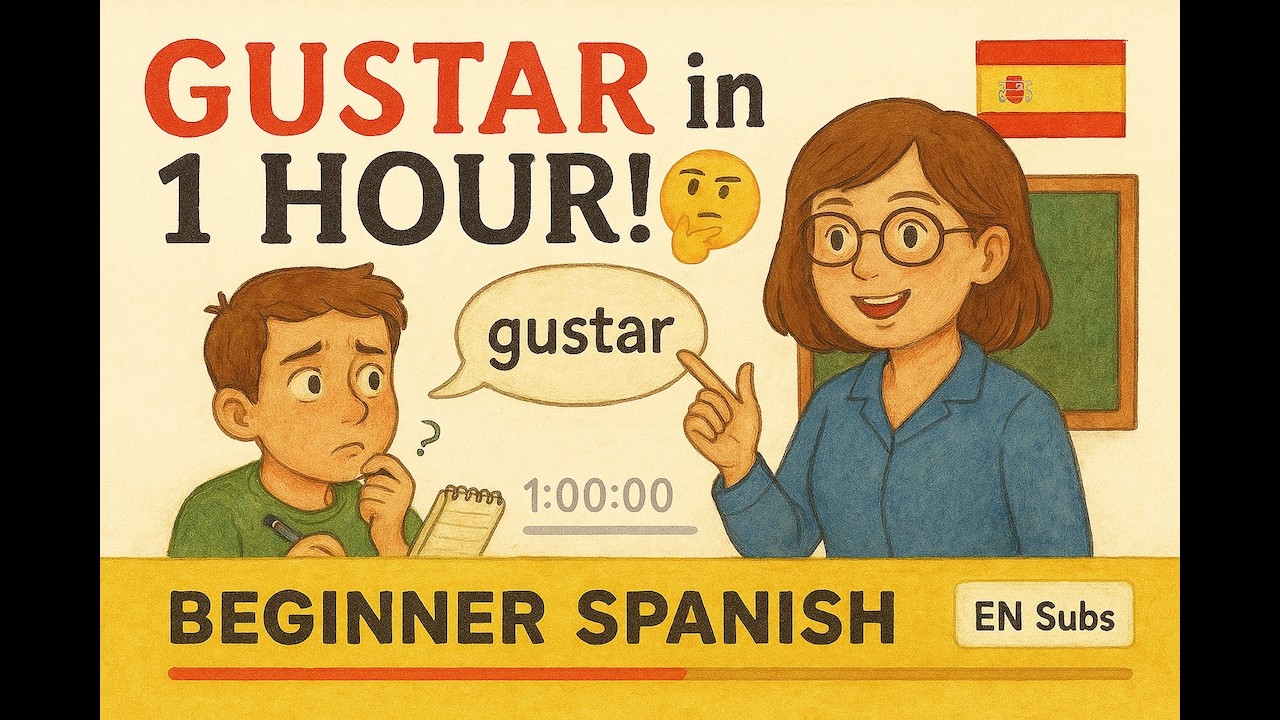 Mastering Gustar in 1 Hour 🧠 | Beginner Spanish w/ English Subtitles