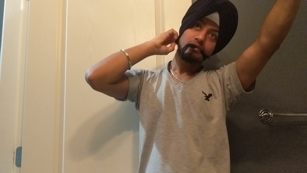 How To Tie A Punjabi Mourni Style Turban | Turban Tying Tutorial