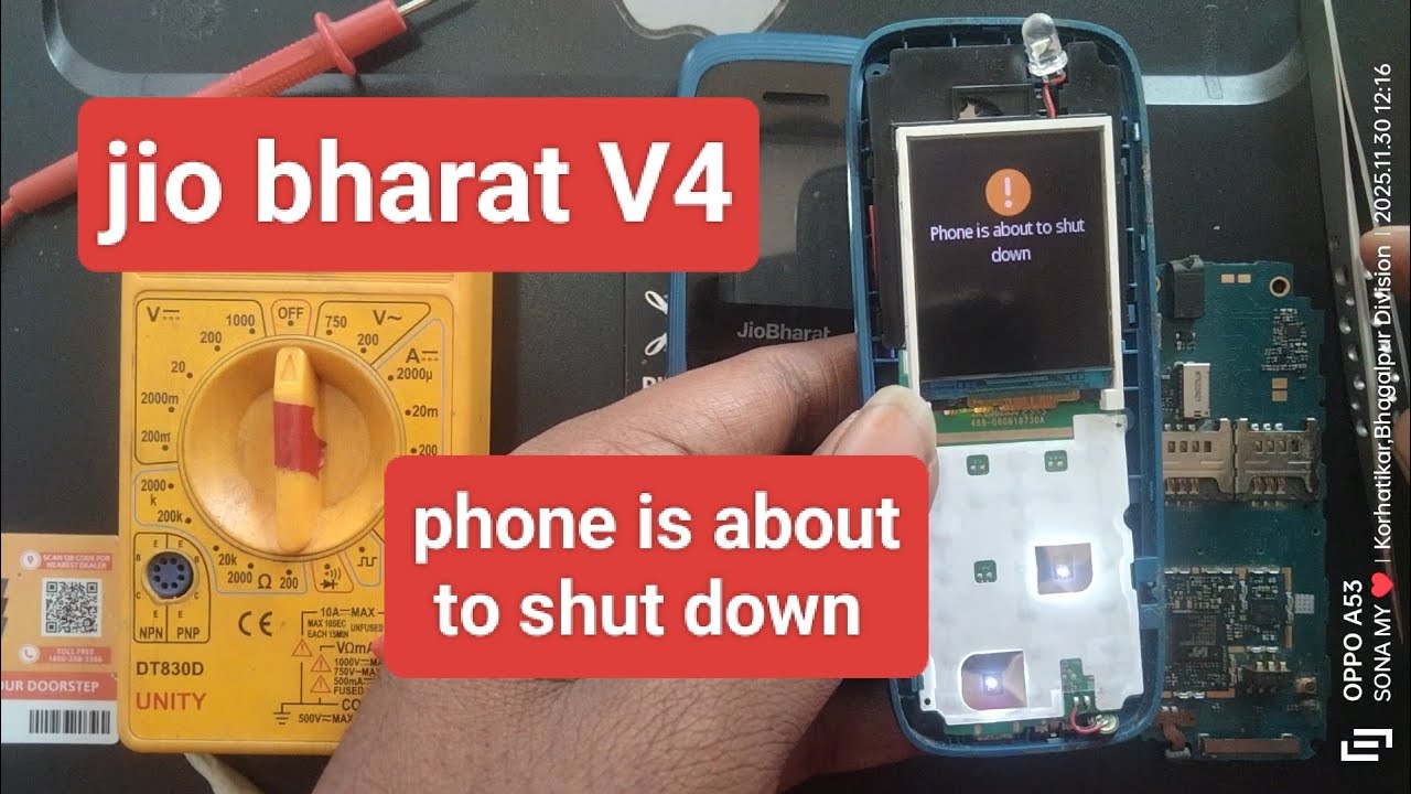 Jio bharat automatic switch off problem, v4 model phone about to short down 👆. #jiobharat #v4 #auto