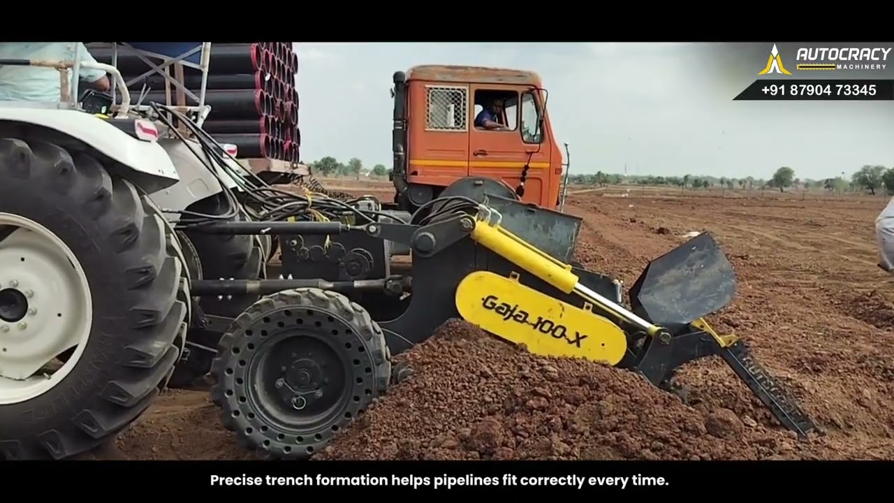 Trench Digger Machine for Underground Water Pipeline Projects - Gaja 100XT