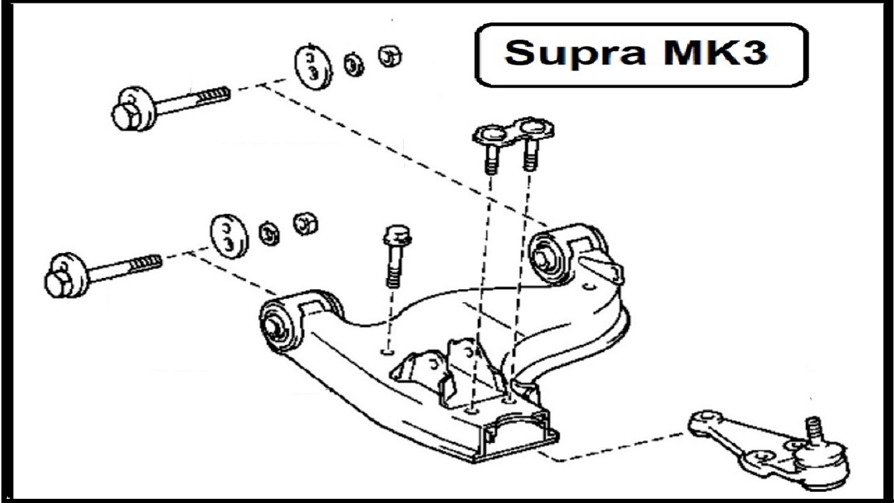 Replace Bushings of Front Lower Control Arm - Supra MK3