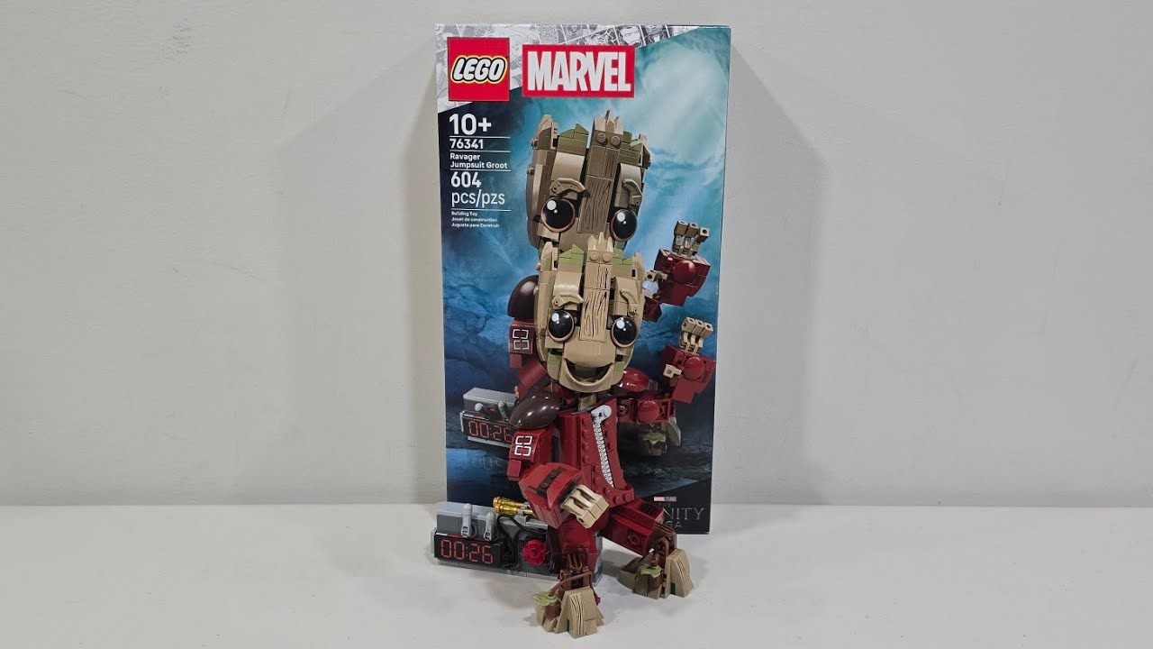 Обзор набора Lego Marvel Ravager Jumpsuit Groot 76341!