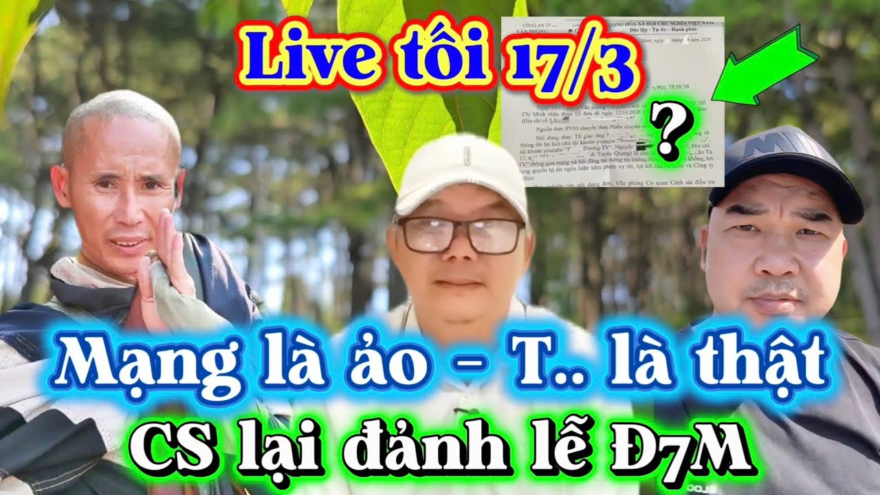 Live tối 17/3! Mạng là ảo - T.. là thật, CS laik đảnh lễ Đ7M.
