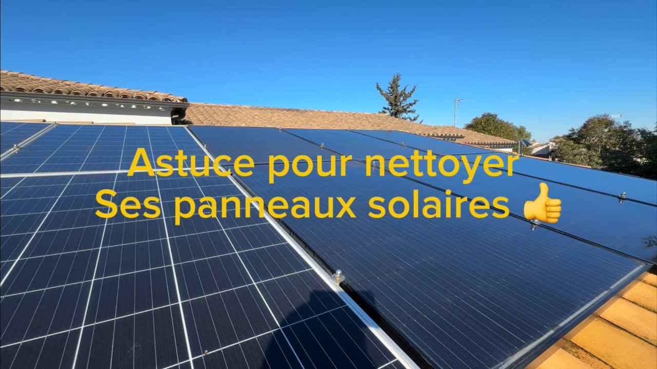 Nettoyer ses panneaux solaires sans monter sur le toit #diy #bricolage #tricks #astuce #tips #tools