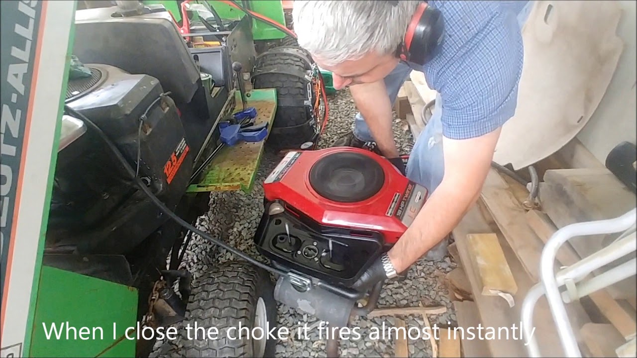 Test run of the Briggs 18HP opposed twin