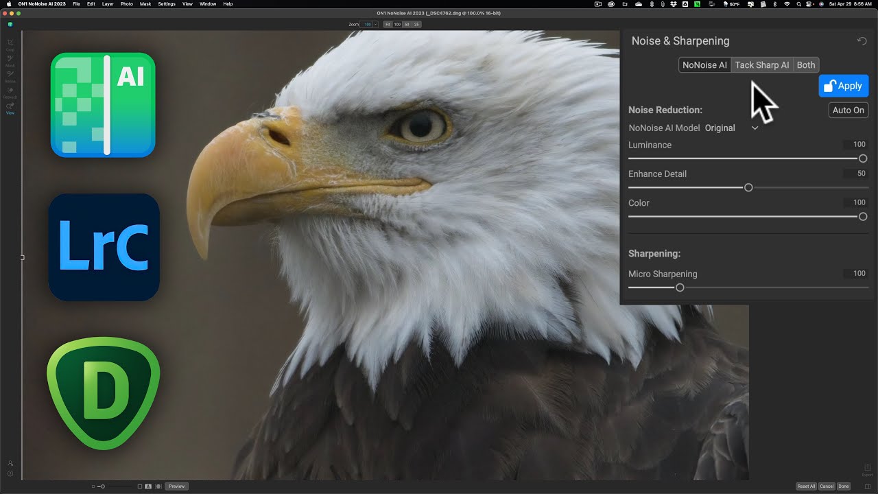 Сравнение: On1 NoNoise AI против Topaz Denoise AI против Lightroom Denoise AI