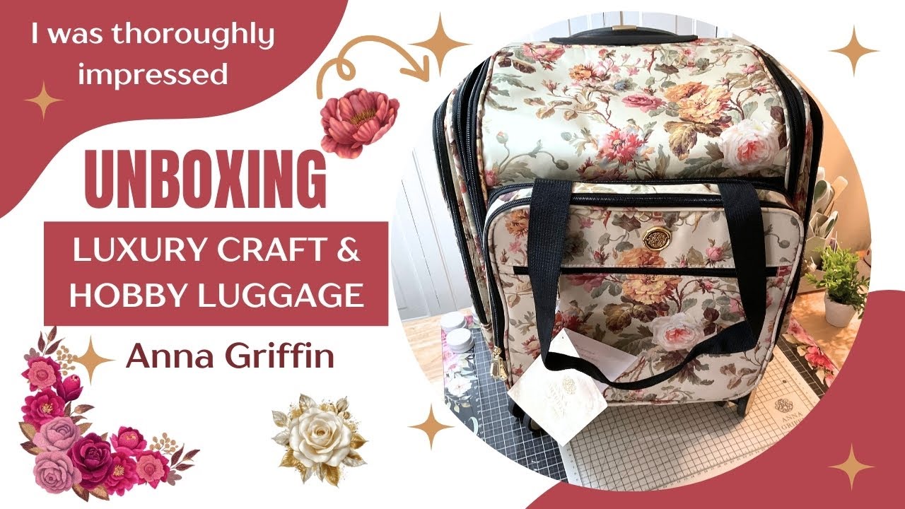 Чемодан на колесах Anna Griffin Rolling Craft Luggage | Принт Francesca | Роскошный багаж на все ...