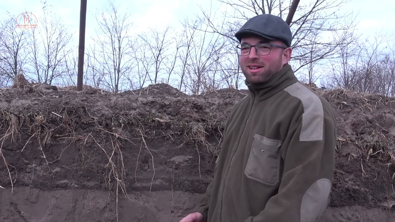 Walipini építés - mélymulcs keresztmetszete - #permakultúra - #talaj
