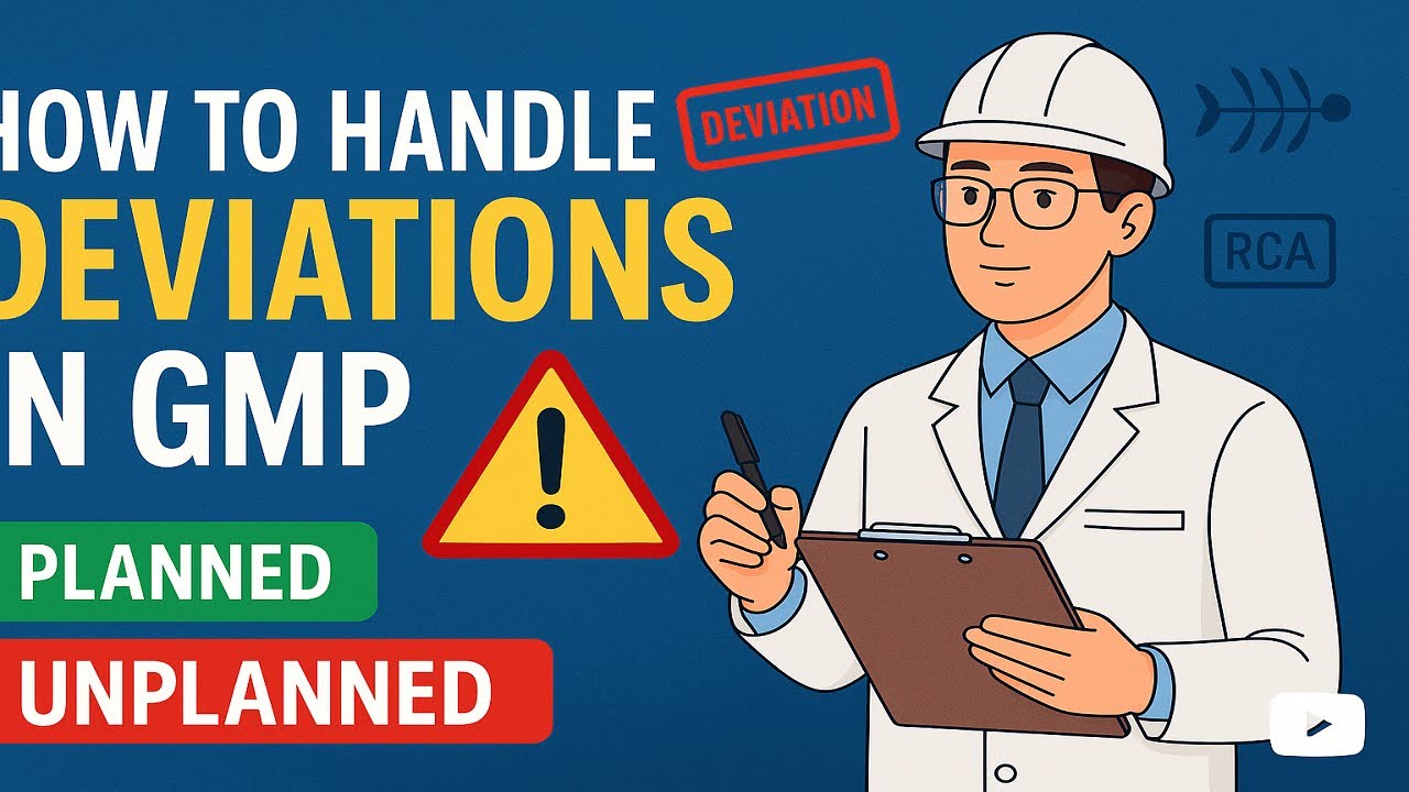 How to Handle Deviations in GMP | Step-by-Step Explained | Pharma Quality Management