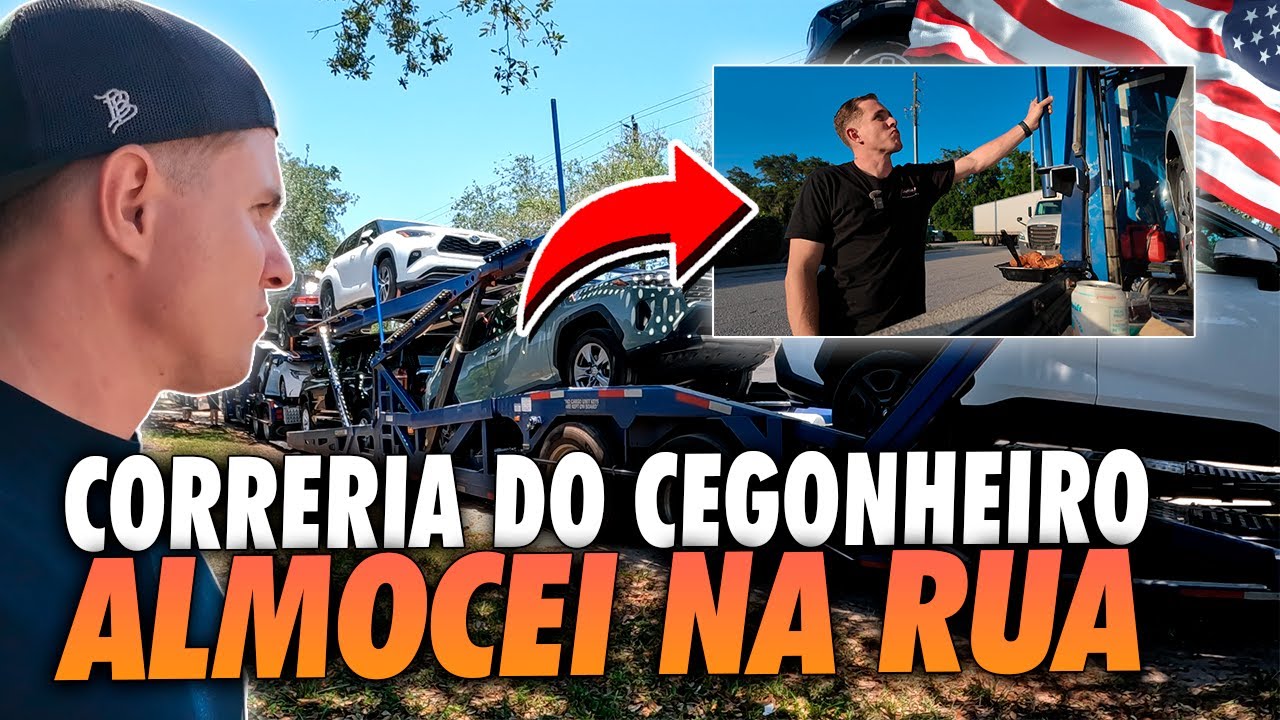 CEGONHEIRO NOS EUA SEM TEMPO! PAREI NA RUA PRA COMER E RESPONDER INSCRITOS