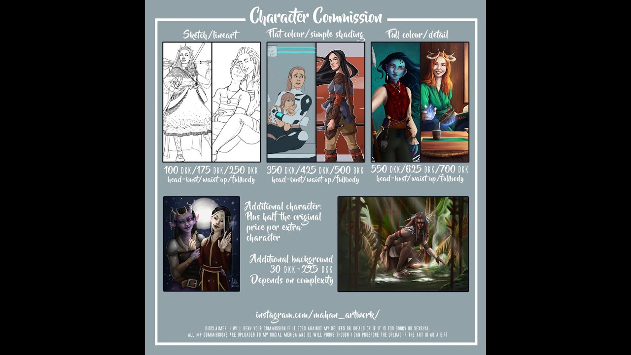 Character Design Commissions