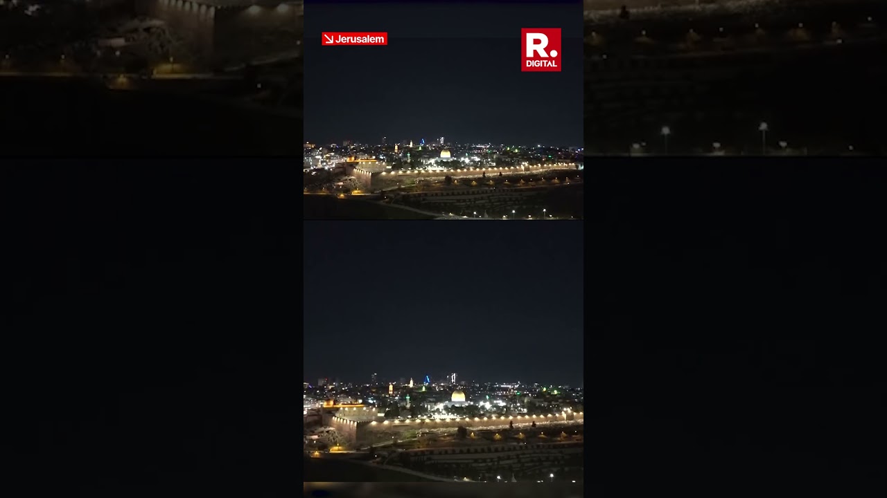 Sirens Sound in Jerusalem as Iron Dome Intercepts Incoming Missiles