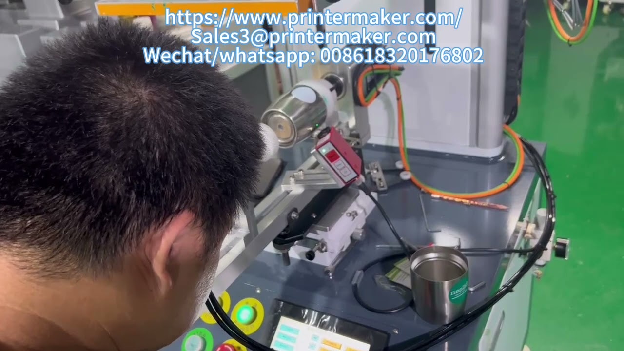 Aluminum cup multi colour semi automatic printing