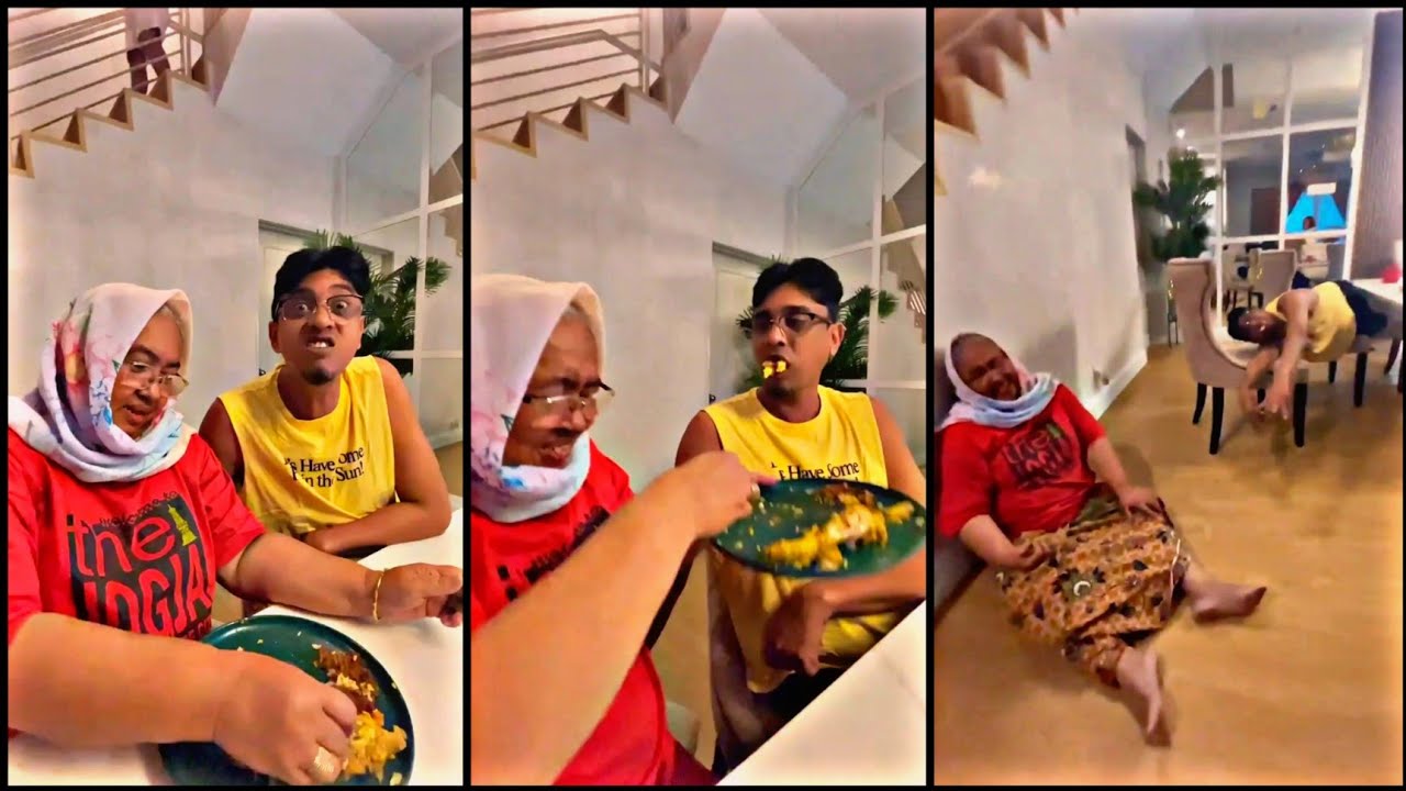 Eira Syazira Tak Tahan Gelak Gelagat Pak Azad Makan Bersuap Dengan Mak Nani 😄😄