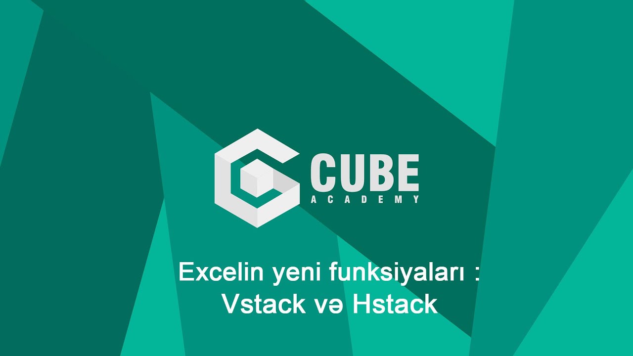 Excel-in yeni funksiyaları : Vstack və Hstack