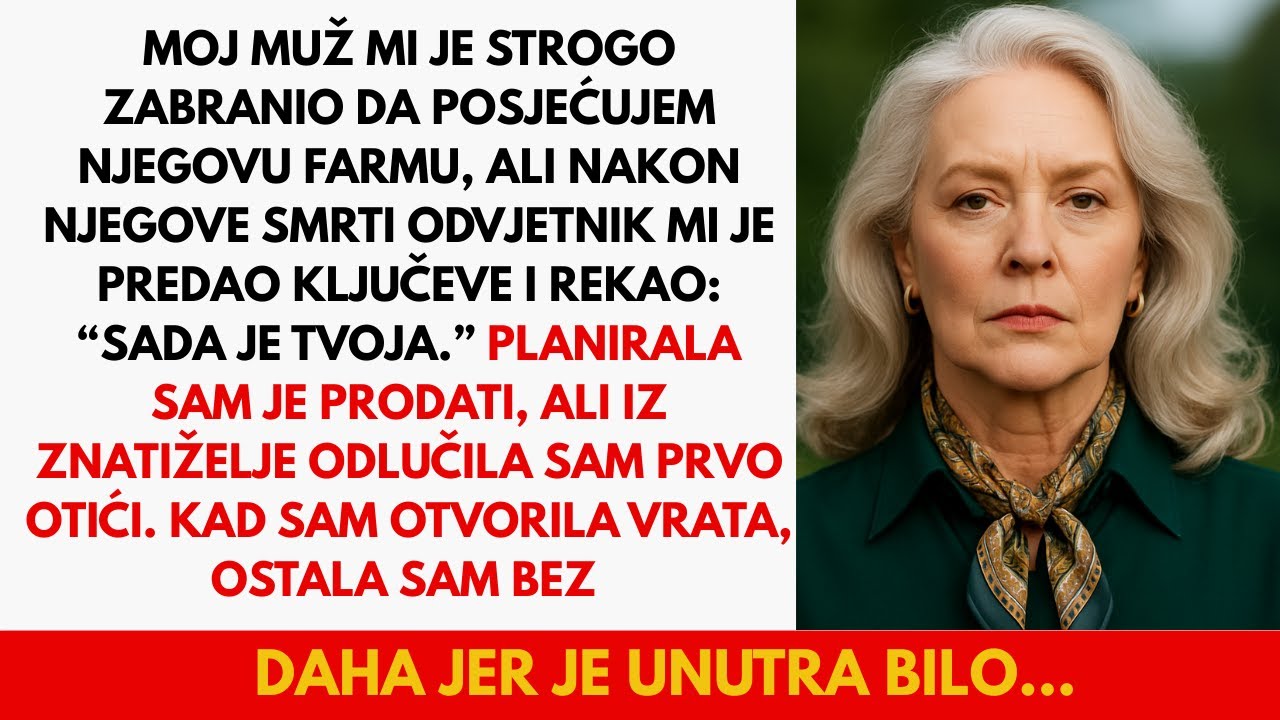 Moj muž je umro skrivajući tajnu, sve dok nisam otišla na farmu koju mi je uvijek zabranjivao pos...