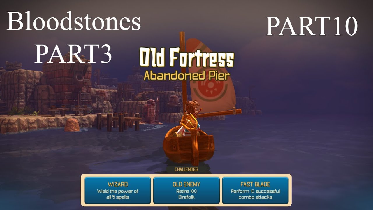 OceanHorn: Monster of Uncharted Seas - Old Fortress - 100% Walkthrough, Bloodstones Collecting